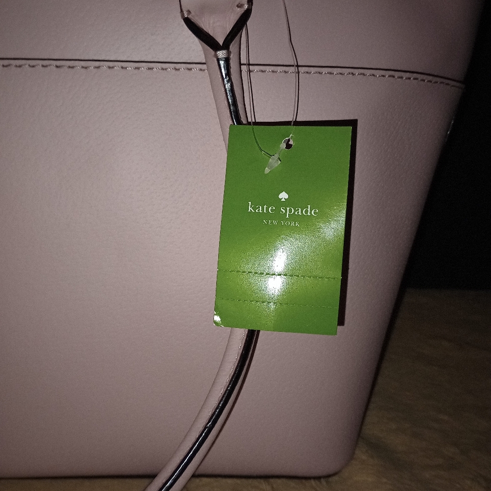 NWT Kate Spade New York | Pink Bonnet Margareta Grove Street Leather Tote - Picture 11 of 14